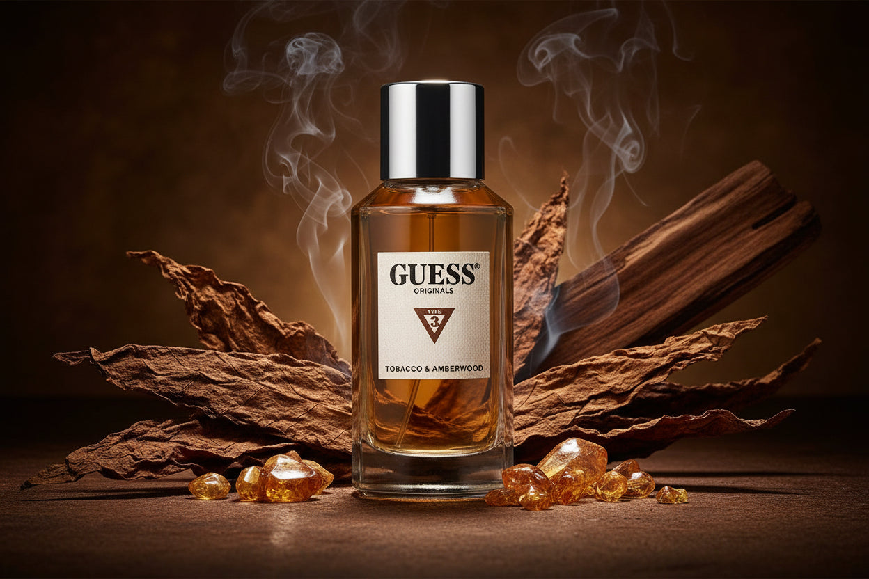 Guess tobacco and amberwood for men $26.99